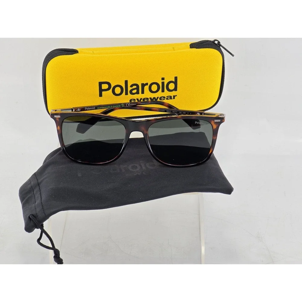 Polaroid Sunglasses Mens 55mm Tortoise Sustainable Choice PLD 2109/S - Excellent